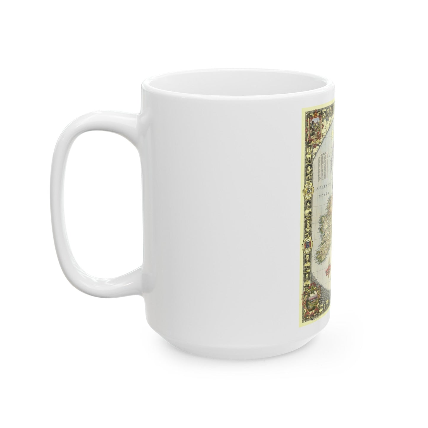 British Isles (1949) (Map) White Coffee Mug-The Sticker Space