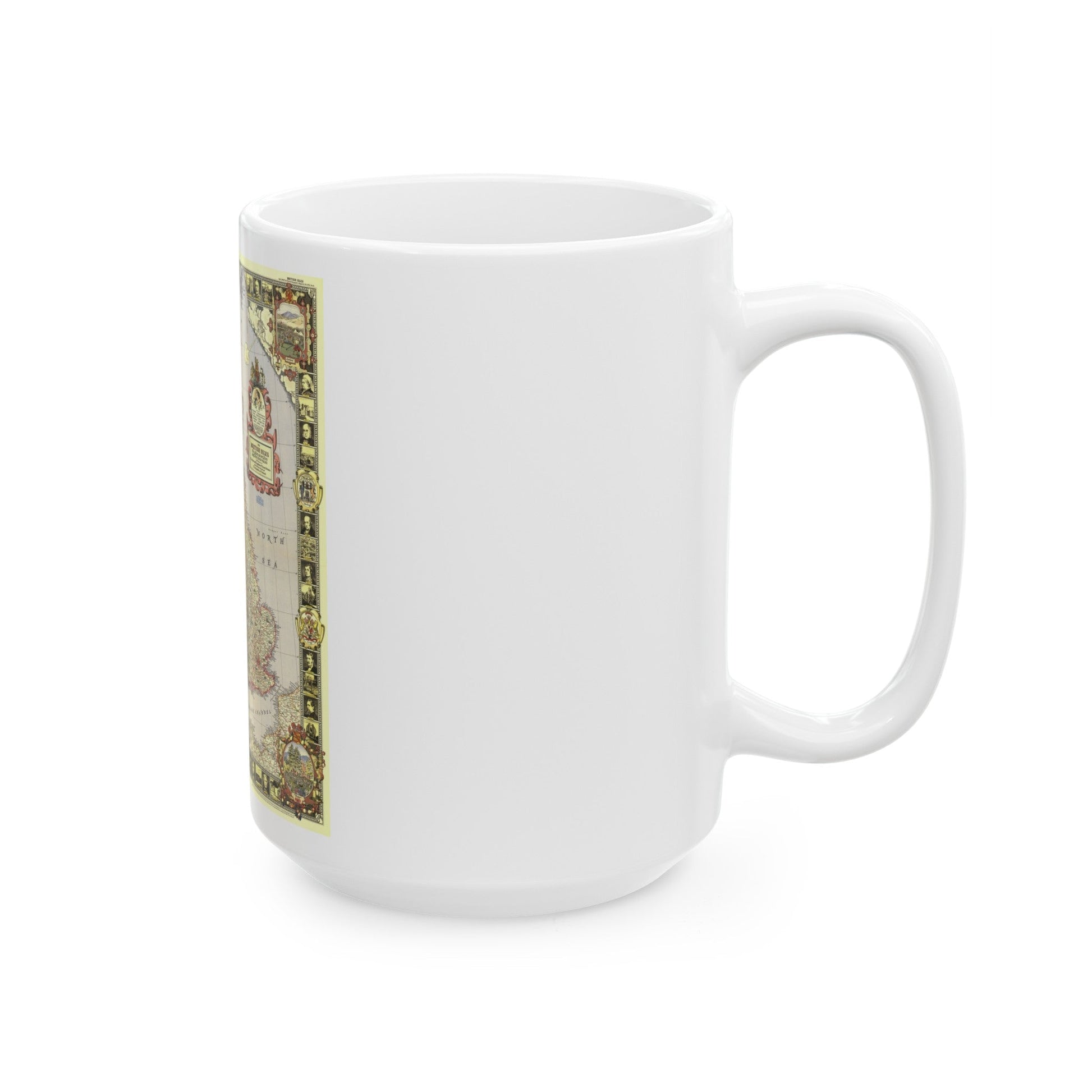 British Isles (1949) (Map) White Coffee Mug-The Sticker Space