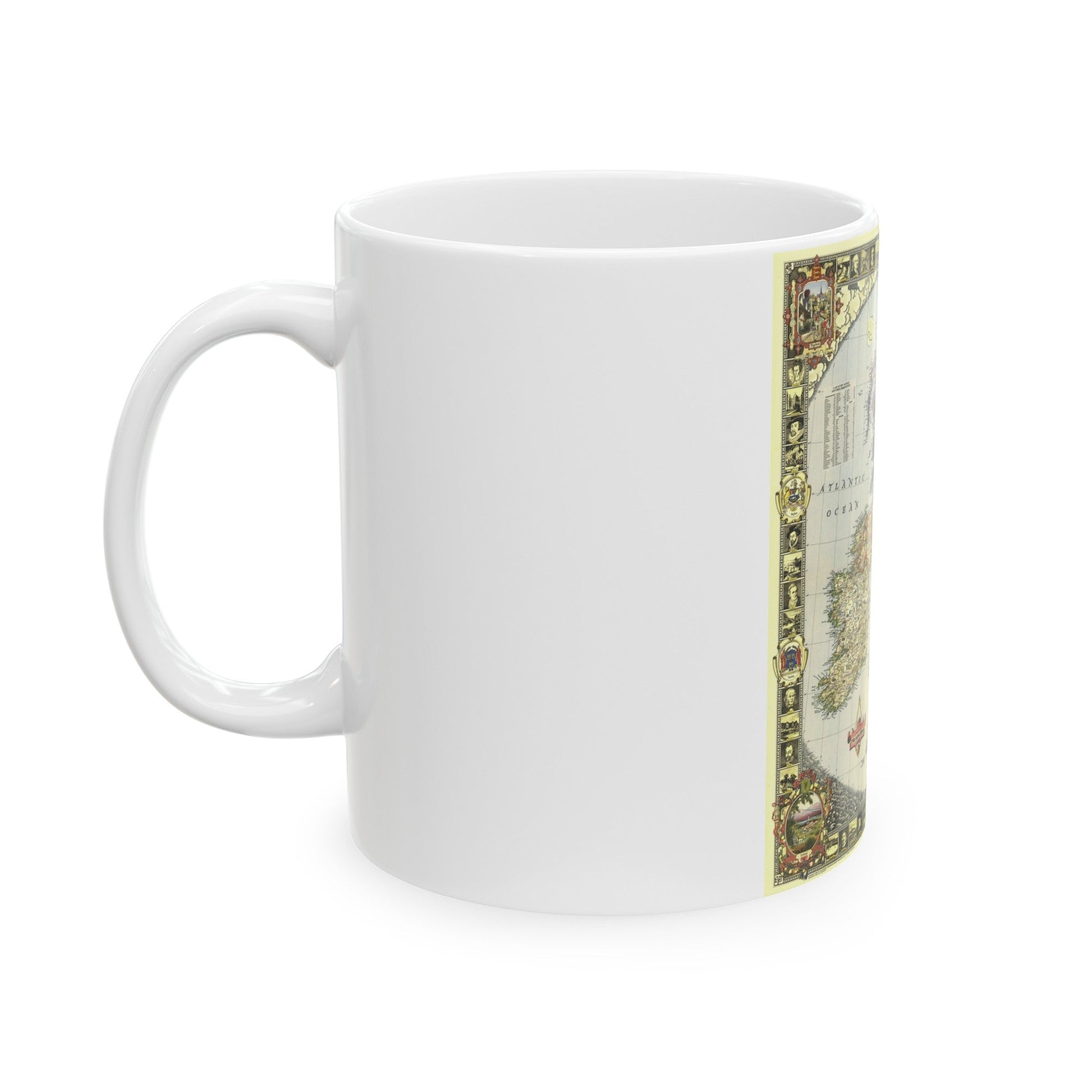 British Isles (1949) (Map) White Coffee Mug-The Sticker Space