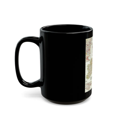 British Isles (1958) (Map) Black Coffee Mug-The Sticker Space