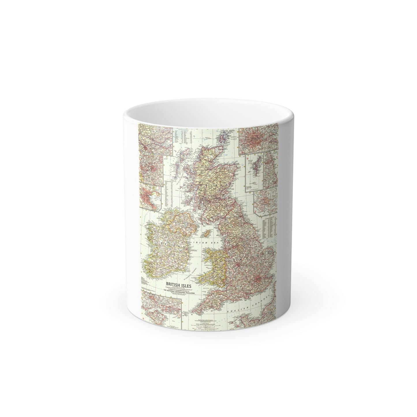 British Isles (1958) (Map) Color Changing Mug 11oz-11oz-The Sticker Space