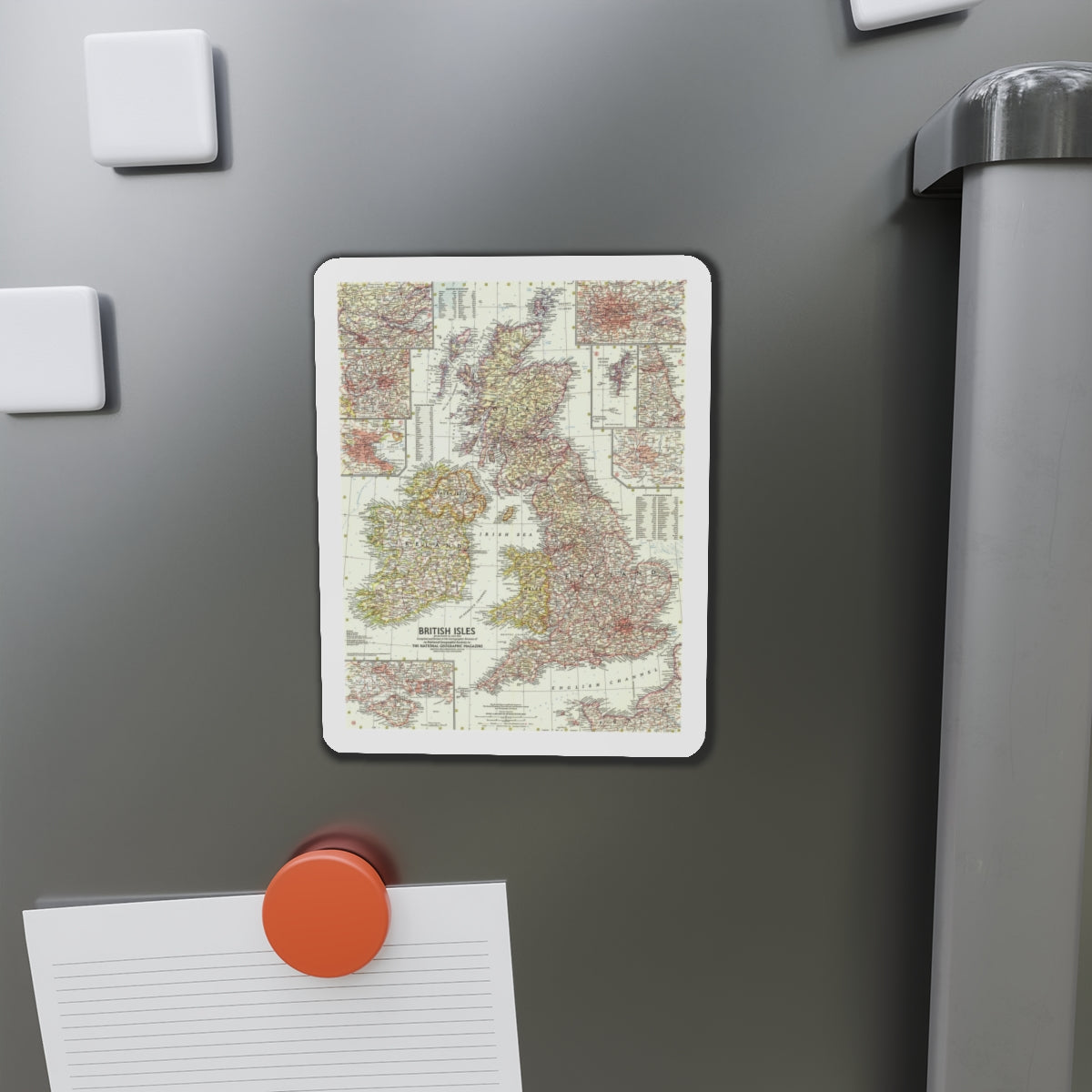 British Isles (1958) (Map) Refrigerator Magnet-The Sticker Space