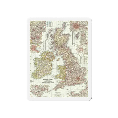 British Isles (1958) (Map) Refrigerator Magnet 5 Inch - The Sticker Space
