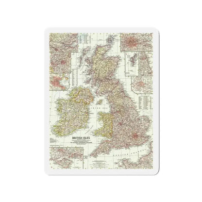 British Isles (1958) (Map) Refrigerator Magnet - The Sticker Space