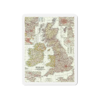 British Isles (1958) (Map) Refrigerator Magnet - The Sticker Space