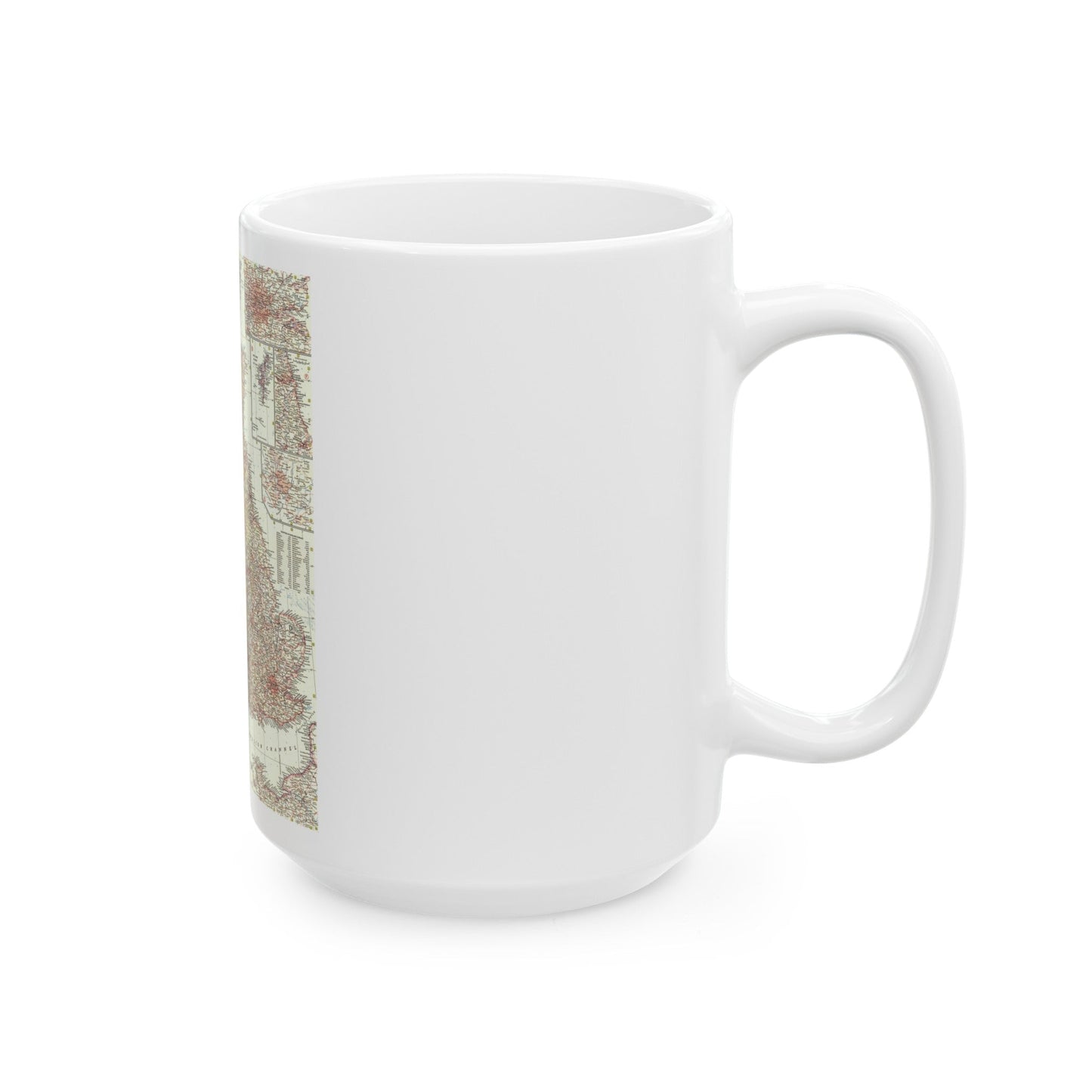 British Isles (1958) (Map) White Coffee Mug-The Sticker Space