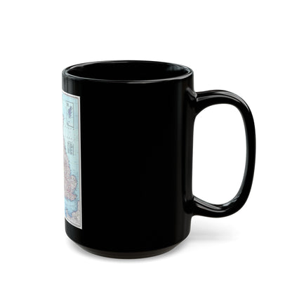 British Isles (1979) (Map) Black Coffee Mug-The Sticker Space