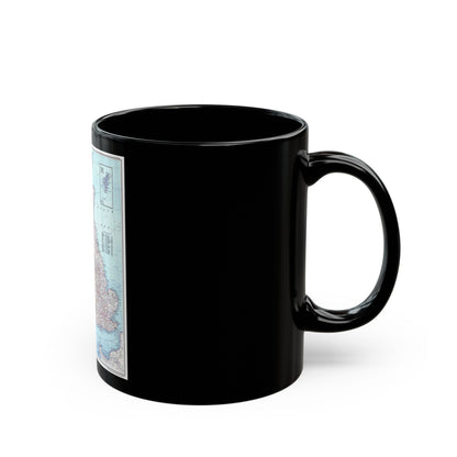 British Isles (1979) (Map) Black Coffee Mug-The Sticker Space