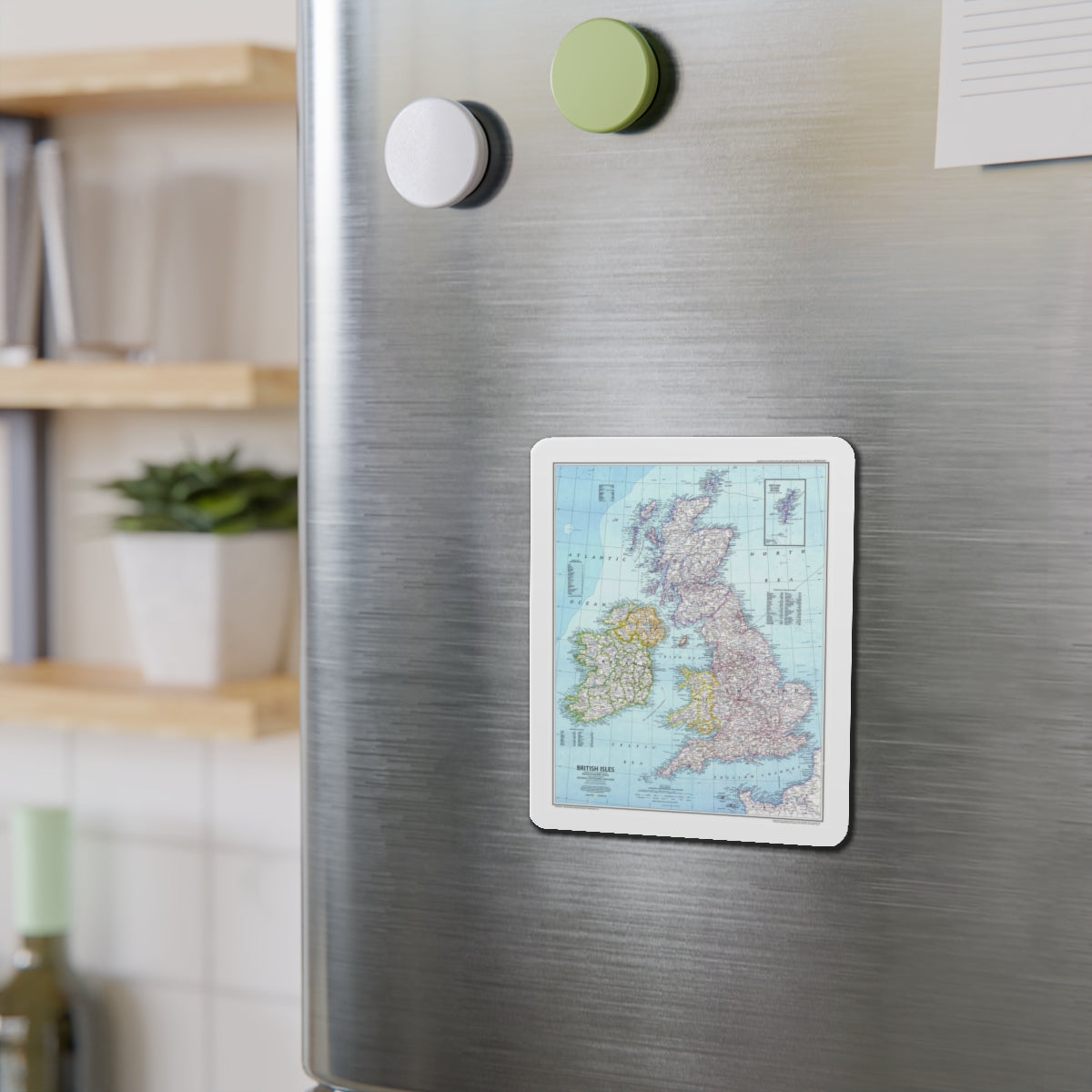 British Isles (1979) (Map) Refrigerator Magnet-The Sticker Space