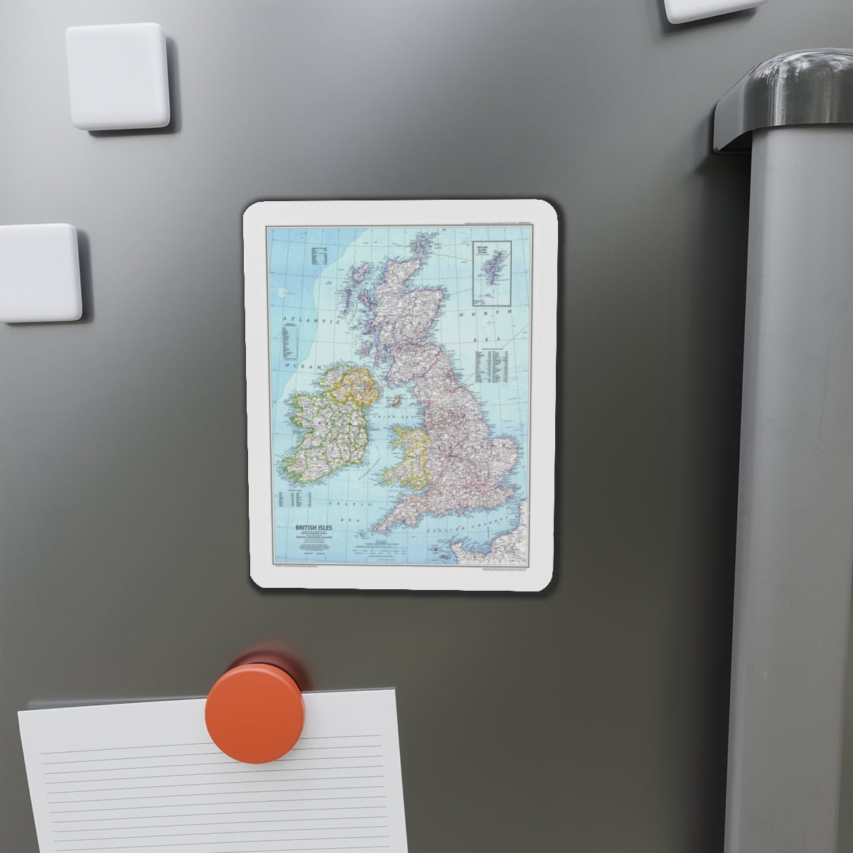 British Isles (1979) (Map) Refrigerator Magnet-The Sticker Space