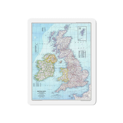 British Isles (1979) (Map) Refrigerator Magnet-5" x 5"-The Sticker Space