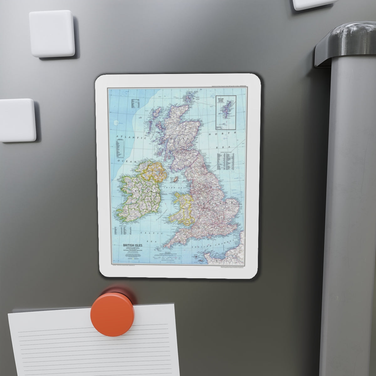 British Isles (1979) (Map) Refrigerator Magnet-The Sticker Space