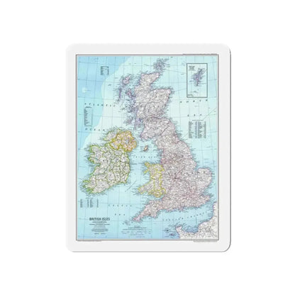British Isles (1979) (Map) Refrigerator Magnet - The Sticker Space