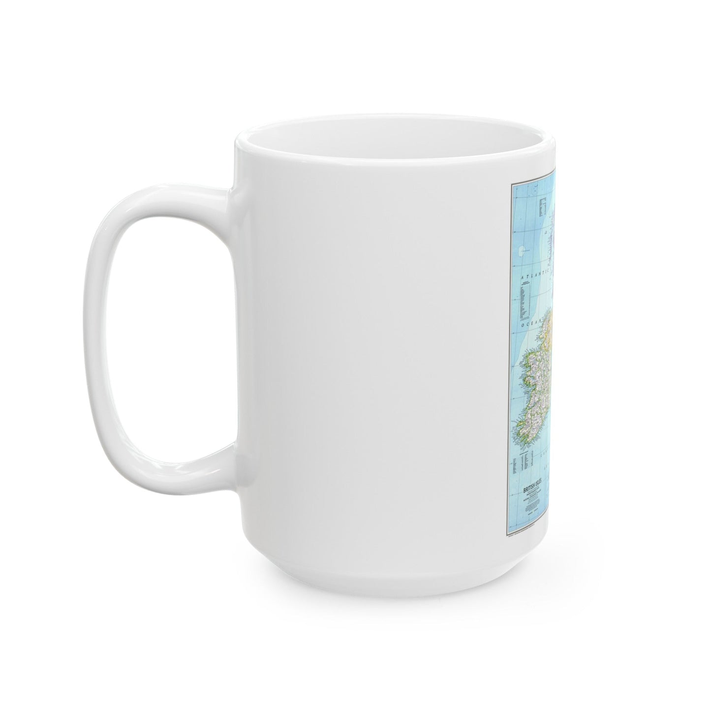 British Isles (1979) (Map) White Coffee Mug-The Sticker Space