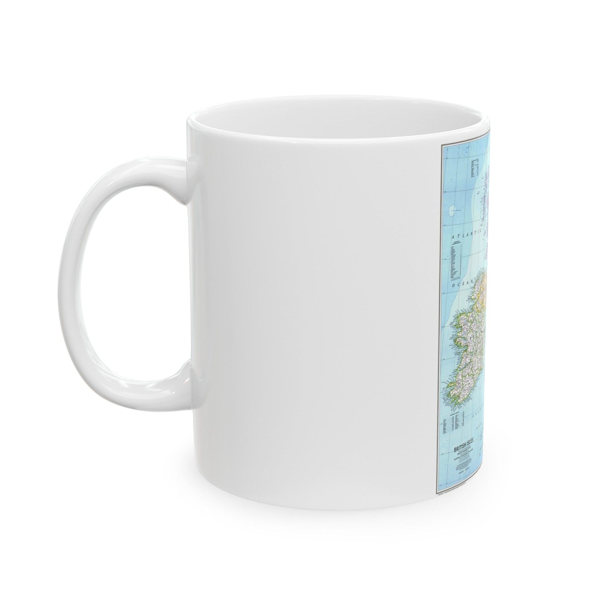 British Isles (1979) (Map) White Coffee Mug-The Sticker Space