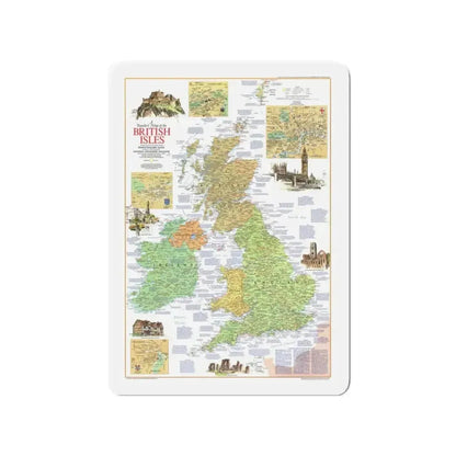 British Isles - A Traveller's Map 1 (1974) (Map) Refrigerator Magnet - The Sticker Space