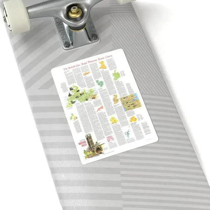 British Isles - A Traveller's Map 2 (1974) (Map) STICKER Vinyl Kiss-Cut Decal - The Sticker Space