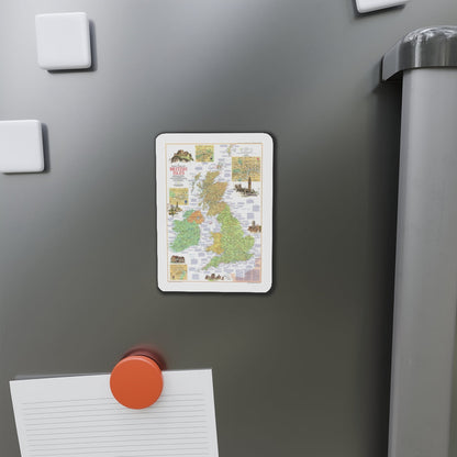 British Isles - A Traveller's Map 1 (1974) (Map) Refrigerator Magnet-The Sticker Space