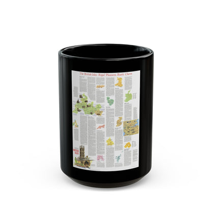 British Isles - A Traveller's Map 2 (1974) (Map) Black Coffee Mug-15oz-The Sticker Space