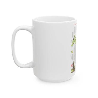 British Isles - A Traveller's Map 2 (1974) (Map) White Coffee Mug-The Sticker Space