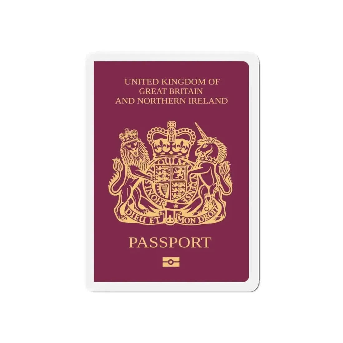 British National (Overseas) Passport - Refrigerator Magnet - The Sticker Space