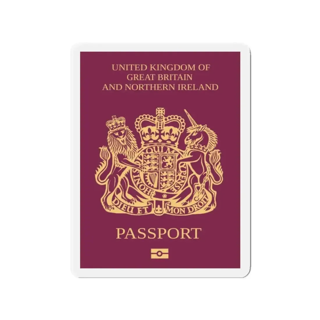 British National (Overseas) Passport - Refrigerator Magnet - The Sticker Space