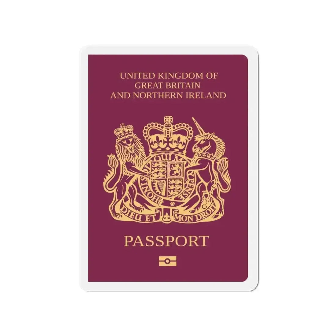 British National (Overseas) Passport - Refrigerator Magnet - The Sticker Space