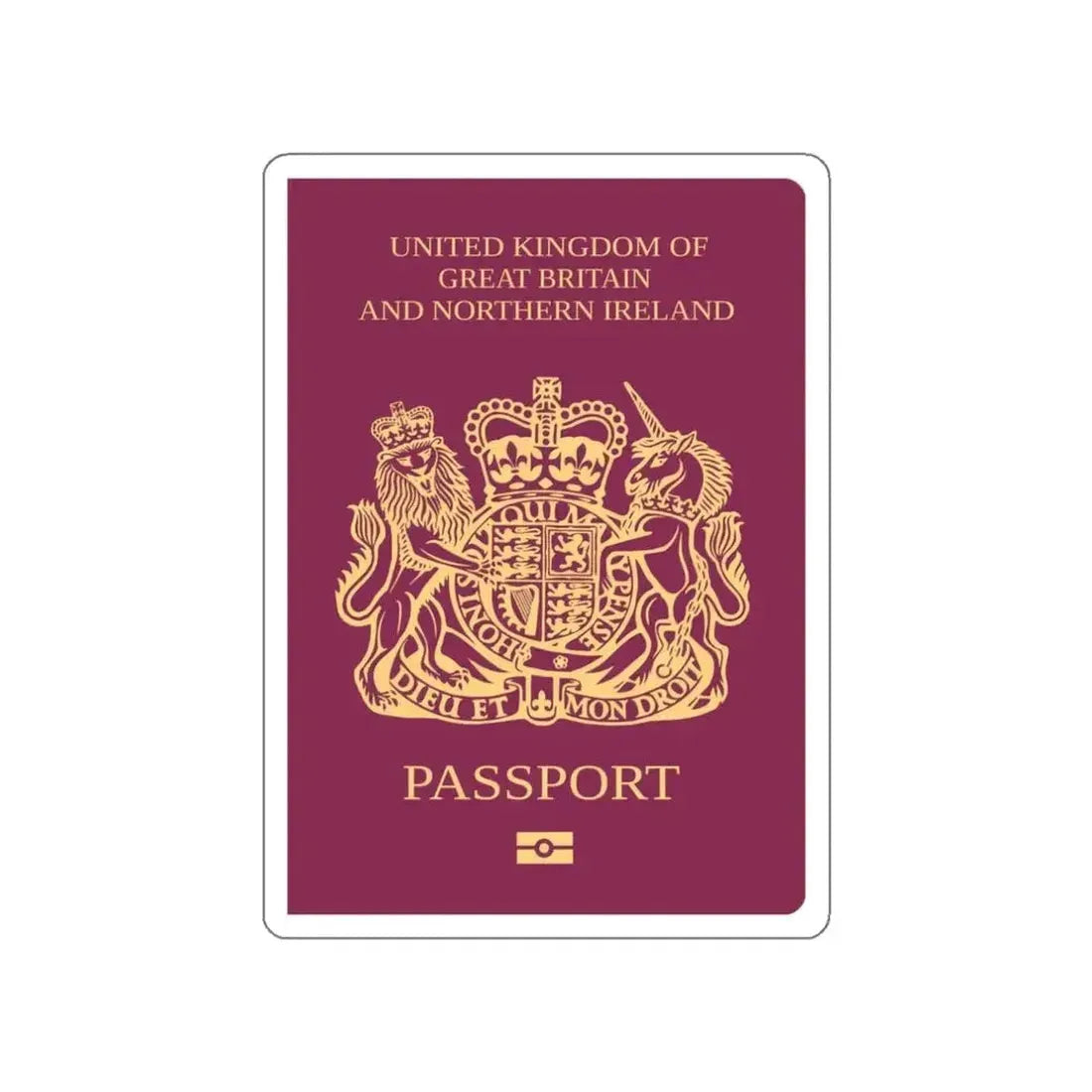 British National (Overseas) Passport STICKER Vinyl Die-Cut Decal - The Sticker Space