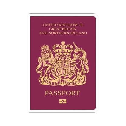 British National (Overseas) Passport - STICKER Vinyl Kiss-Cut Decal 2 Inch White - The Sticker Space