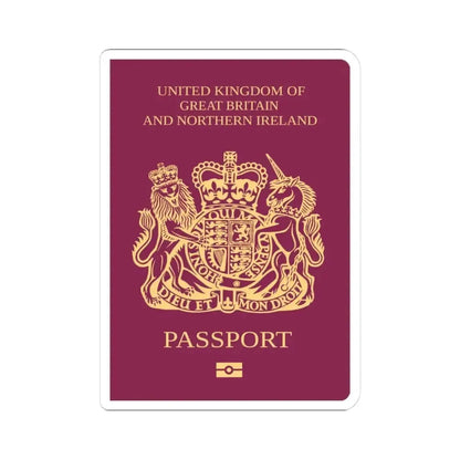 British National (Overseas) Passport - STICKER Vinyl Kiss-Cut Decal 3 Inch White - The Sticker Space