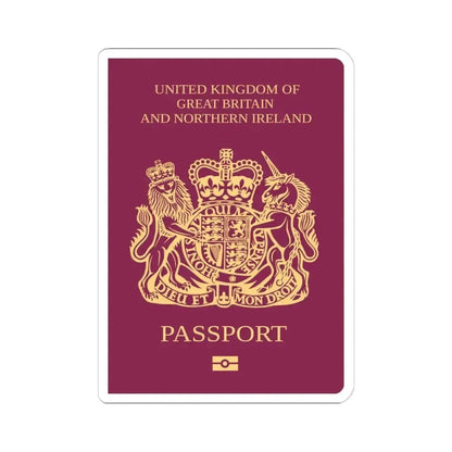 British National (Overseas) Passport - STICKER Vinyl Kiss-Cut Decal 4 Inch White - The Sticker Space
