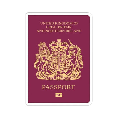 British National (Overseas) Passport - STICKER Vinyl Kiss-Cut Decal 6 Inch White - The Sticker Space