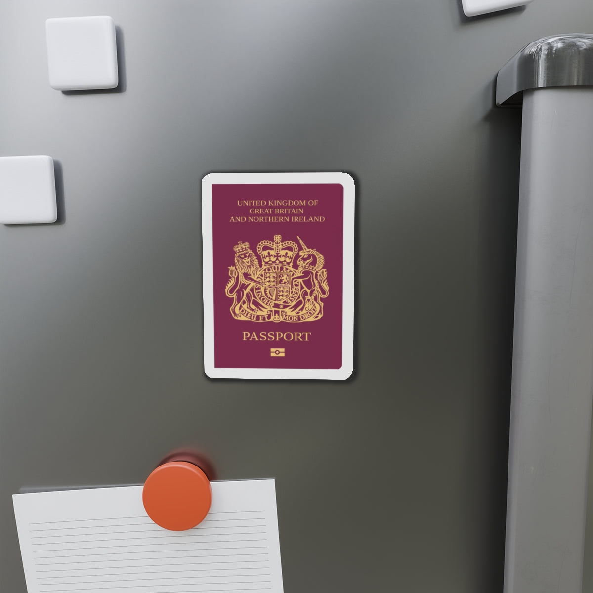 British National Passport - Die-Cut Magnet-The Sticker Space