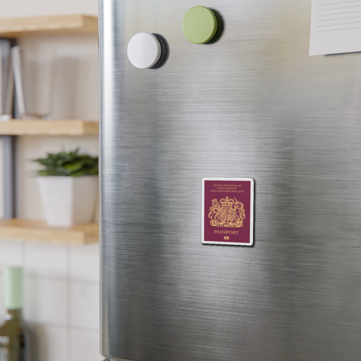 British National Passport - Die-Cut Magnet-The Sticker Space