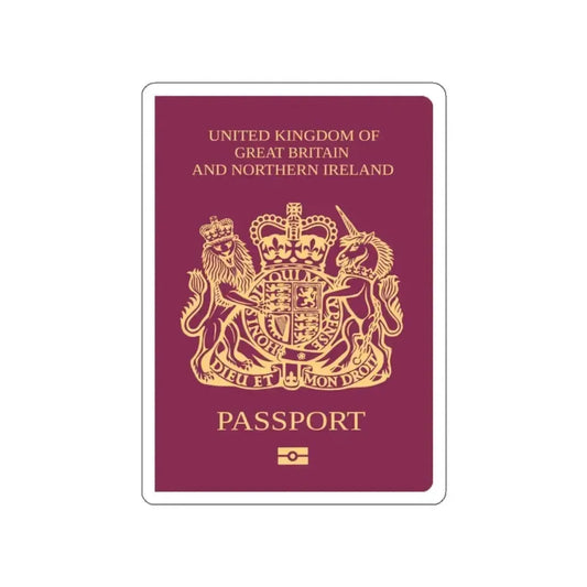 British National Passport Passport STICKER Vinyl Die-Cut Decal 2 Inch - The Sticker Space