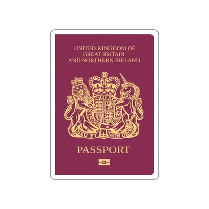 British National Passport Passport STICKER Vinyl Die-Cut Decal 4 Inch - The Sticker Space