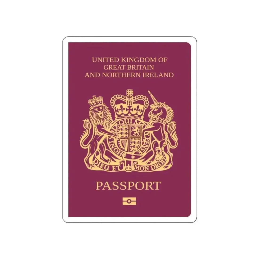 British National Passport Passport STICKER Vinyl Die-Cut Decal - The Sticker Space