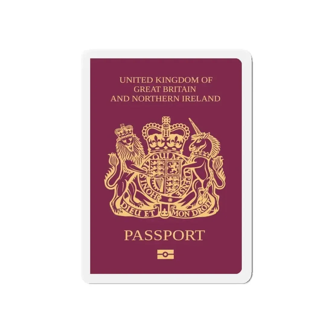 British National Passport - Refrigerator Magnet - The Sticker Space