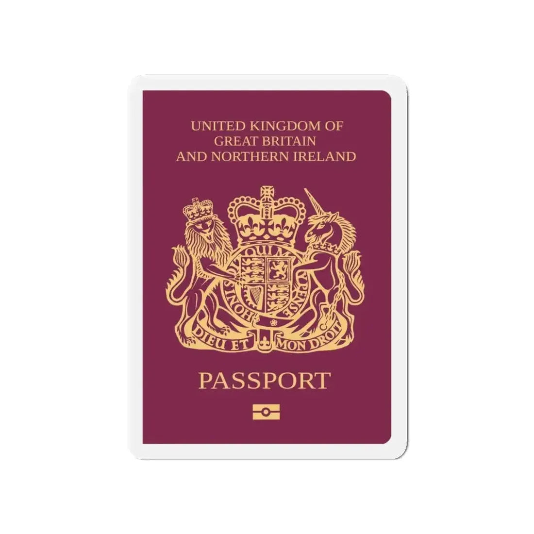 British National Passport - Refrigerator Magnet - The Sticker Space