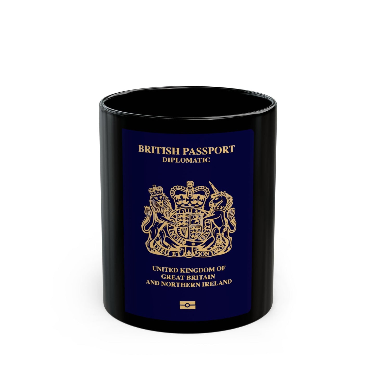 British Passport 2020 (Diplomatic) - Black Coffee Mug