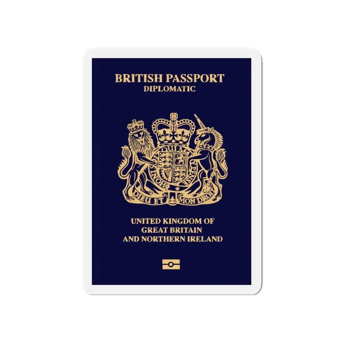 British Passport 2020 (Diplomatic) - Refrigerator Magnet 4 Inch - The Sticker Space