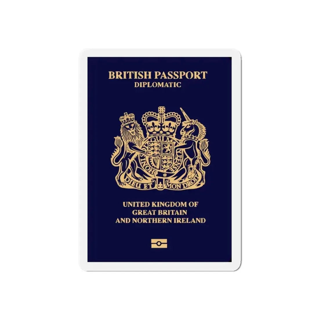 British Passport 2020 (Diplomatic) - Refrigerator Magnet 6 Inch - The Sticker Space