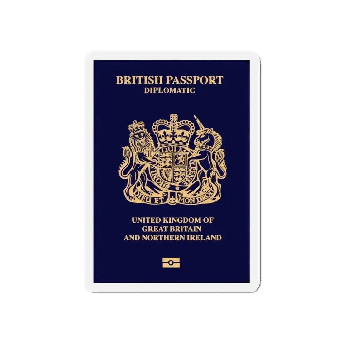 British Passport 2020 (Diplomatic) - Refrigerator Magnet - The Sticker Space