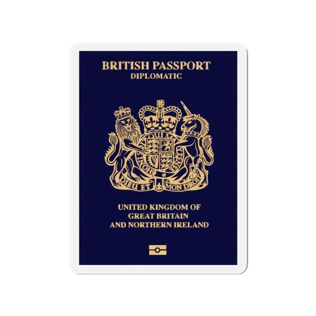 British Passport 2020 (Diplomatic) - Refrigerator Magnet - The Sticker Space