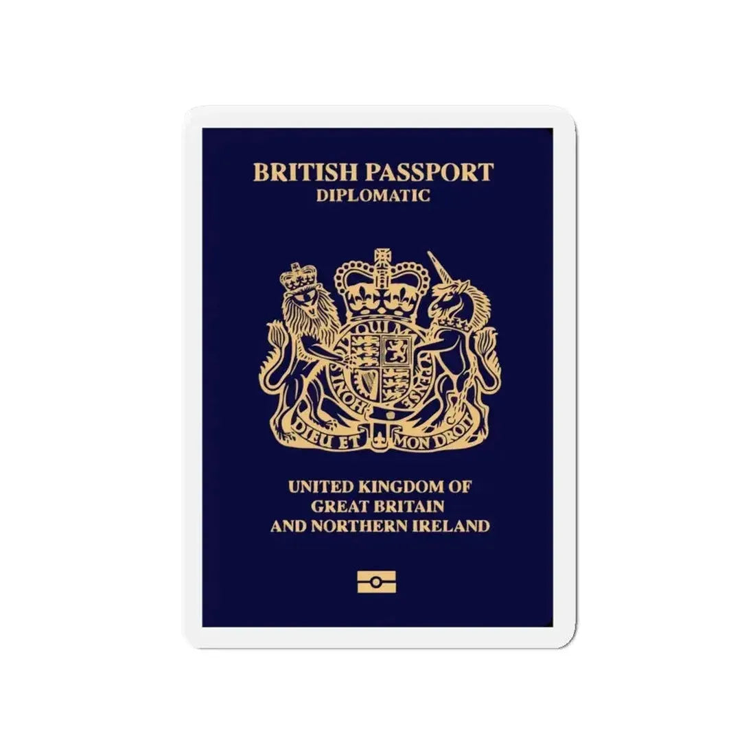 British Passport 2020 (Diplomatic) - Refrigerator Magnet - The Sticker Space