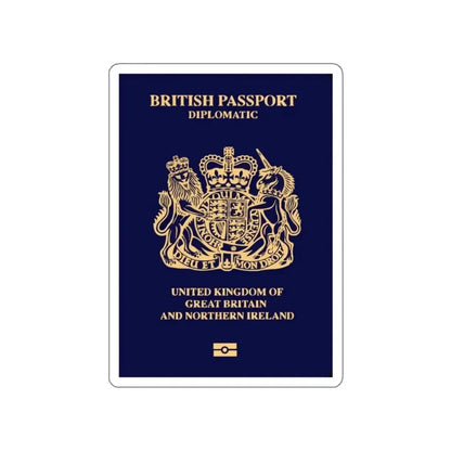 British Passport 2020 (Diplomatic) STICKER Vinyl Die-Cut Decal - The Sticker Space