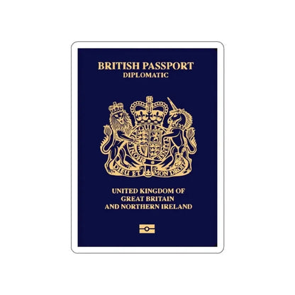 British Passport 2020 (Diplomatic) STICKER Vinyl Die-Cut Decal - The Sticker Space