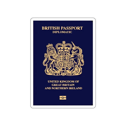 British Passport 2020 (Diplomatic) STICKER Vinyl Die-Cut Decal - The Sticker Space