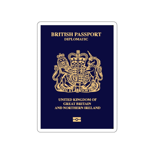 British Passport 2020 (Diplomatic) STICKER Vinyl Die-Cut Decal-White-The Sticker Space