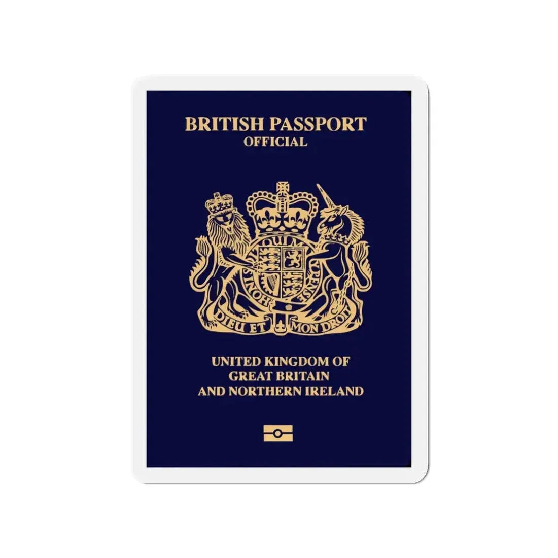 British Passport 2020 (Official) - Refrigerator Magnet 3 Inch - The Sticker Space